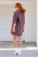 Mocha Fuzzy Knit Long Sleeve Sweater Dress