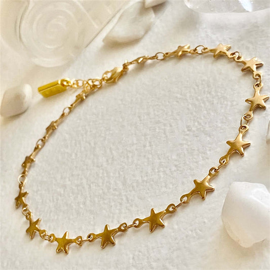 "Centauri" Star Chain Bracelet in Gold and Silver