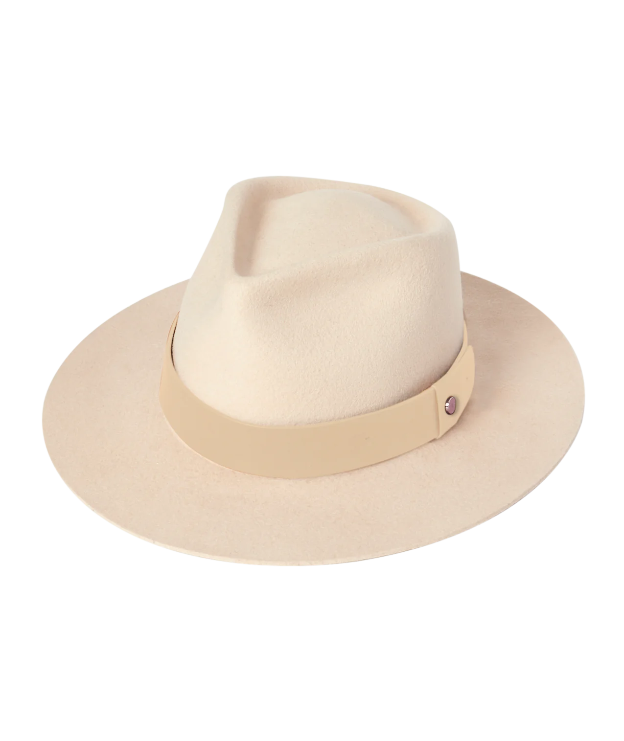 Wide Brim Fedora - Cara in Nude