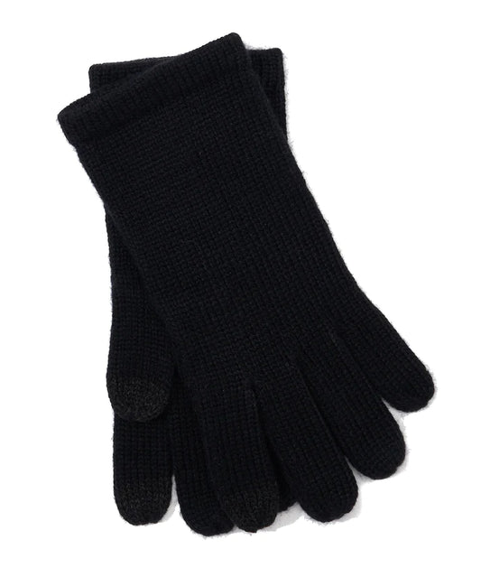 Echo New York Black Touch Screen Knit Gloves