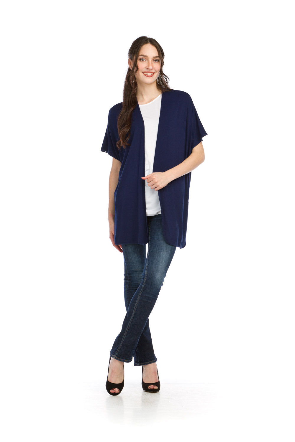 Navy Bamboo Stretchy Cover-up