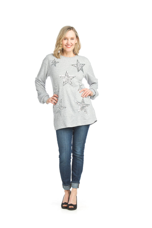 Long Sleeve Sequin Star Sweater