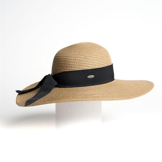 Anaelle Floppy Hat with Ribbon in Natural