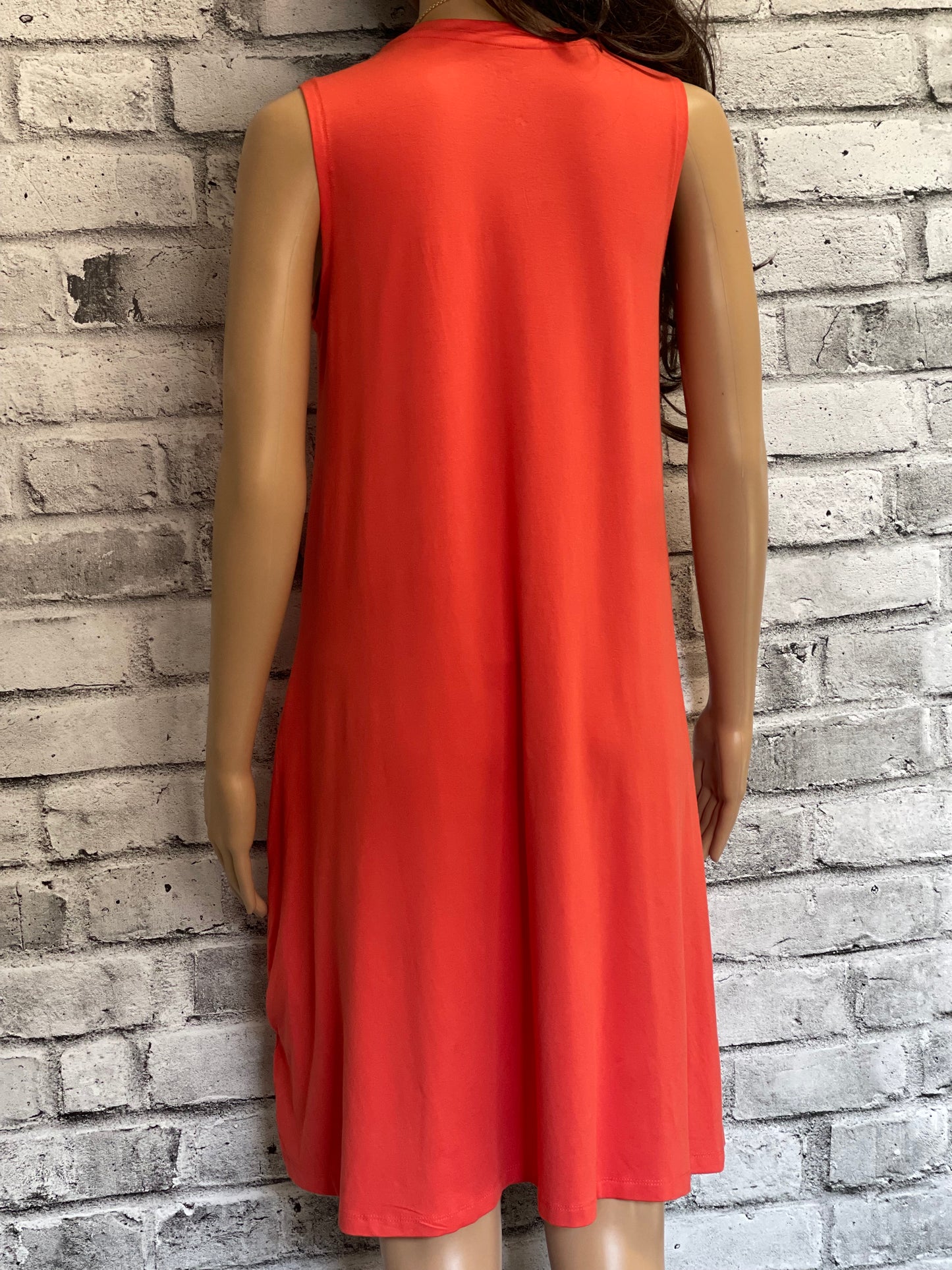 Coral Bamboo Dress with Pockets