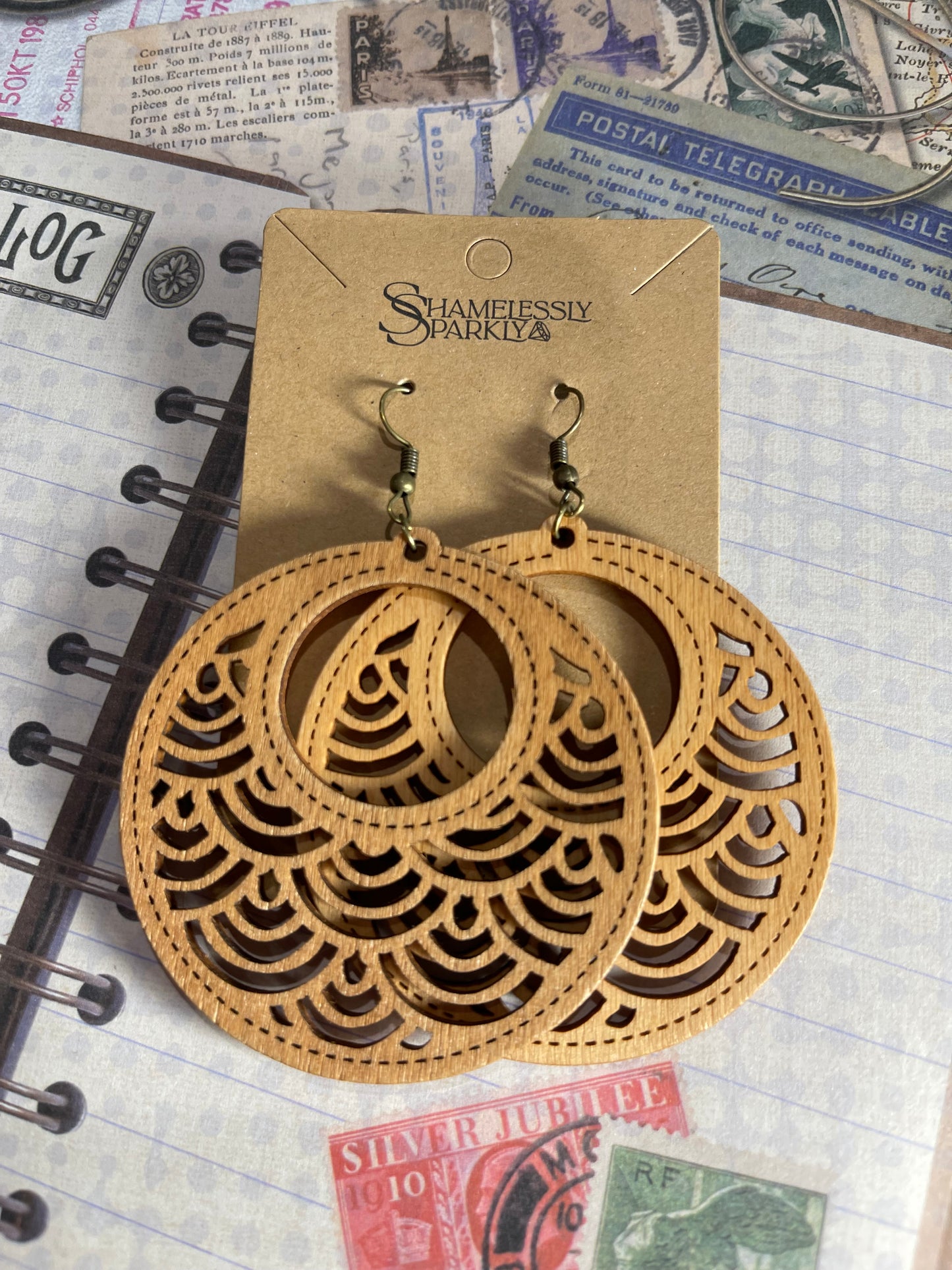 Bohemian Wooden Earings