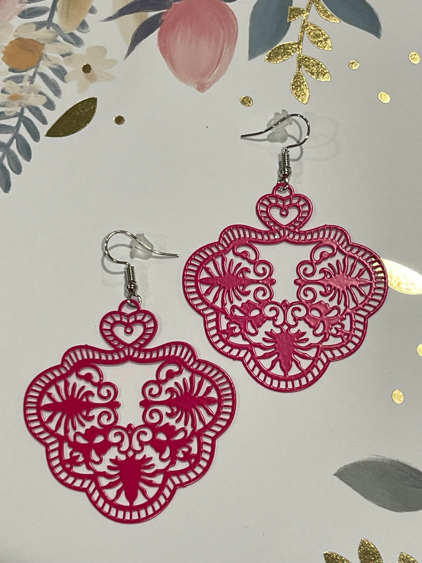 Hot Pink Earrings